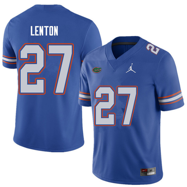 Jordan Brand Men #27 Quincy Lenton Florida Gators College Football Jerseys Sale-Royal - Click Image to Close